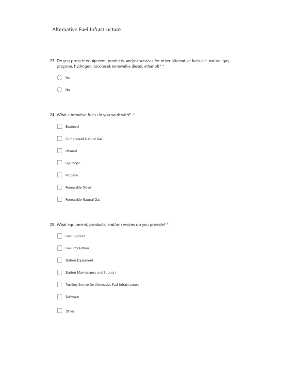 Alternative Fuels Vehicle & Technologies Vendor Inventory Form - Page 8/12