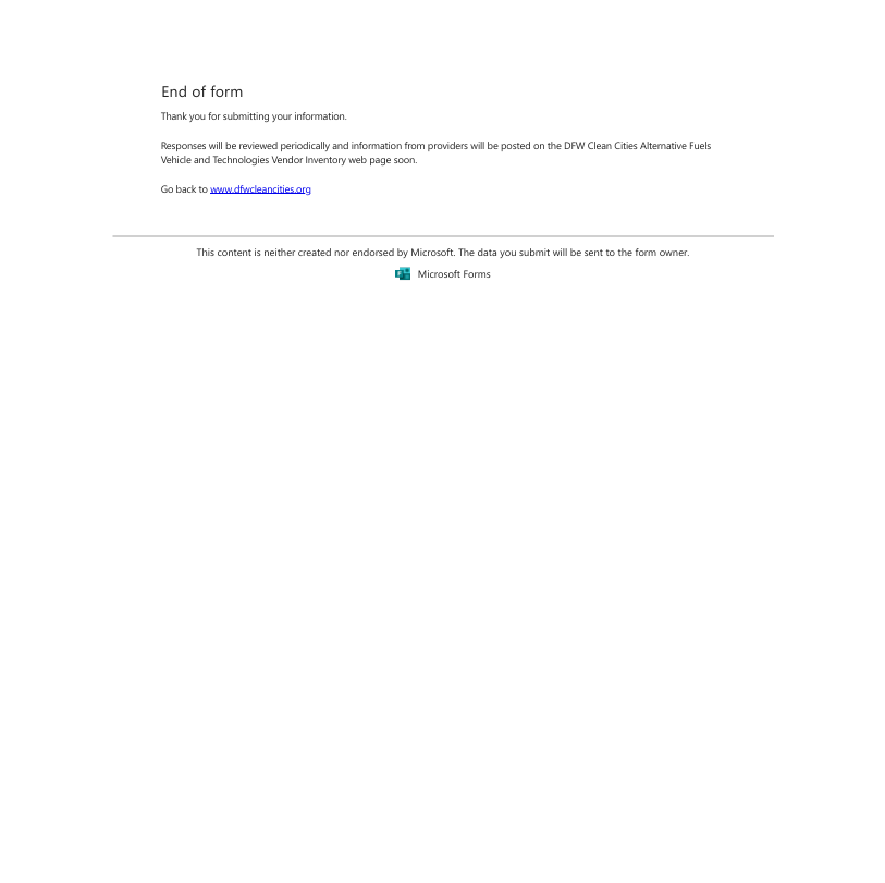 Alternative Fuels Vehicle & Technologies Vendor Inventory Form - Page 12/12