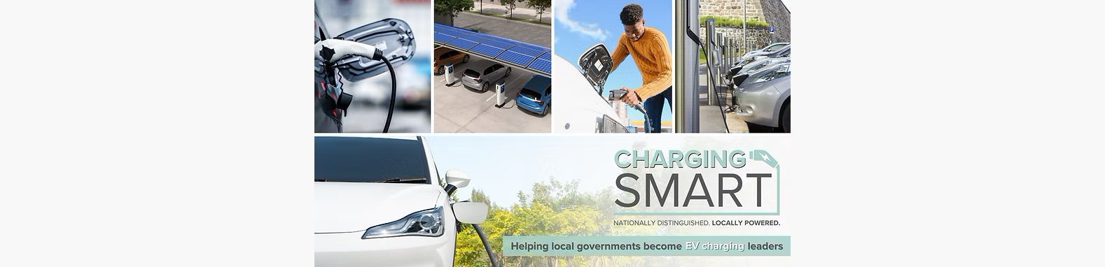 Collage of alternative fueling stations for electric vehicles
